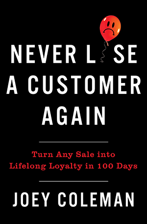 never lose a customer again book cover
