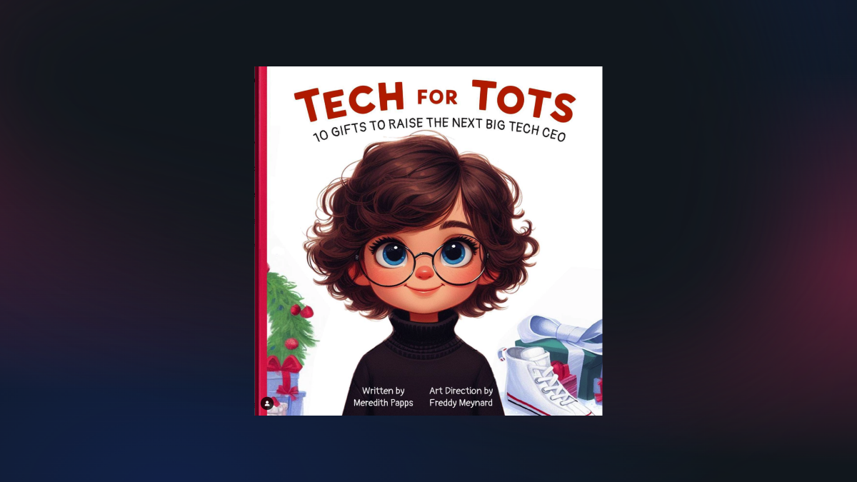 Front cover of Tiller's storybook, "Tech for Tots"