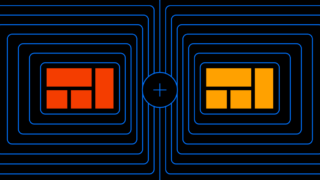 Depiction of 2 websites for 2 different companies undergoing M&A
